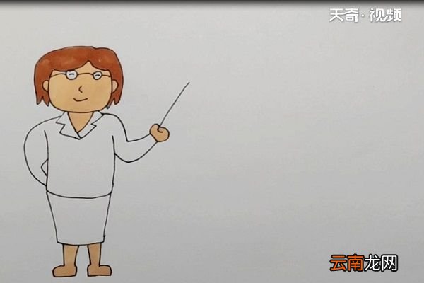 老师简笔画简单又漂亮