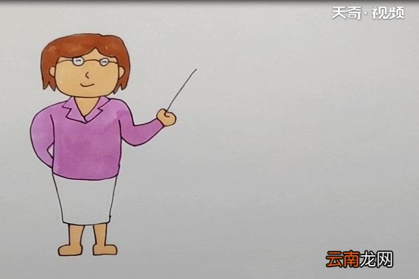 老师简笔画简单又漂亮
