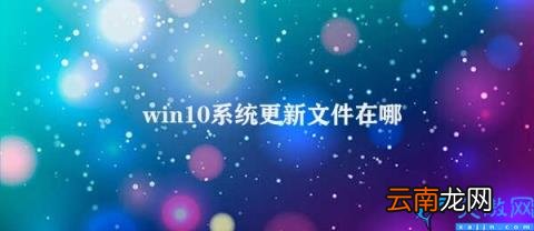 Win10系统更新文件存放位置及访问方法 win10系统更新文件在哪