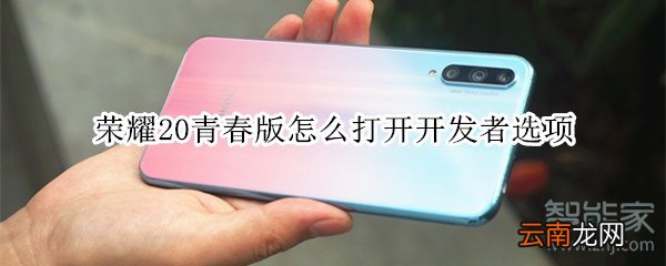 荣耀20青春版怎么打开开发者选项