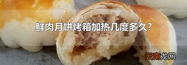 鲜肉月饼烤箱加热几度多久?