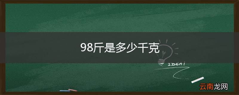 98斤是多少千克