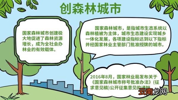 创森林城市手抄报内容 创森林城市手抄报内容有哪些