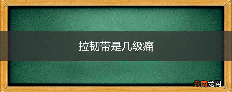 拉韧带是几级痛