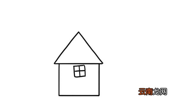 三栋小房子简笔画
