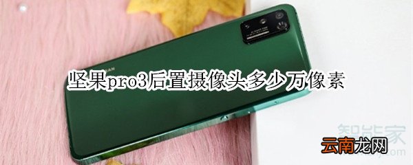坚果pro3后置摄像头多少万像素