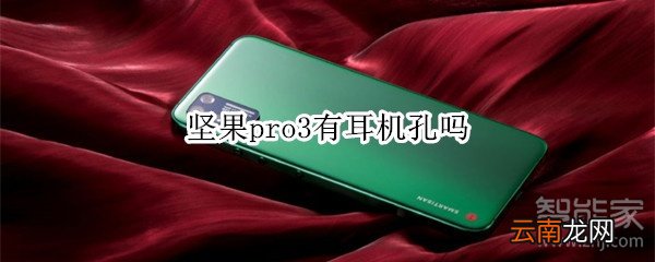 坚果pro3有耳机孔吗