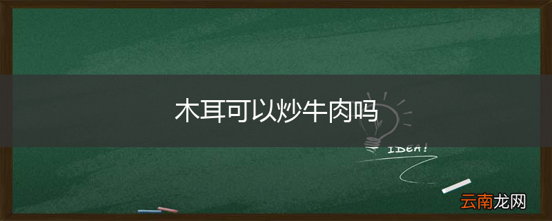木耳可以炒牛肉吗
