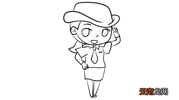 敬礼简笔画 敬礼简笔画怎么画