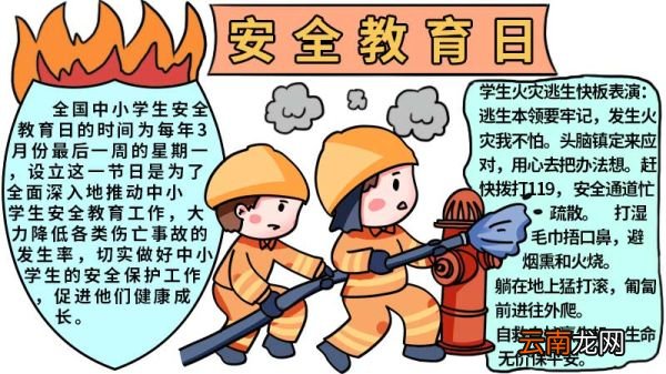 关于安全教育日的手抄报图片 关于安全教育日的手抄报