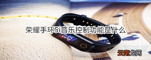 荣耀手环5i音乐控制功能是什么