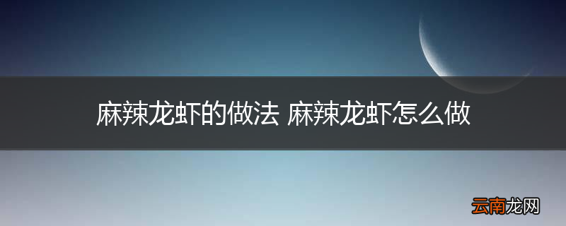 麻辣龙虾的做法 麻辣龙虾怎么做