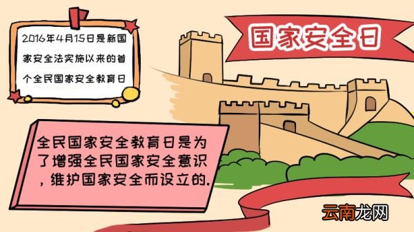 国家安全日手抄报