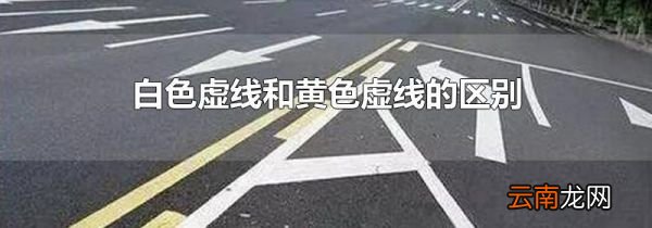 白色虚线和黄色虚线的区别