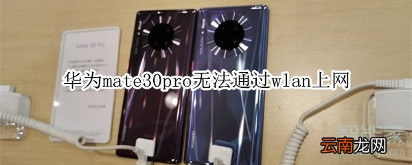 华为mate30pro无法通过wlan上网