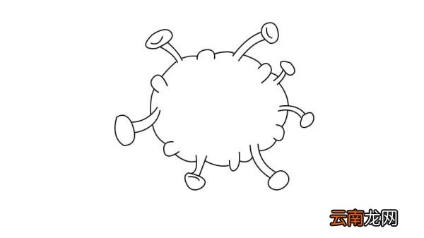 新冠病毒简笔画 新冠病毒简笔画画法