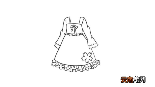 公主裙简笔画