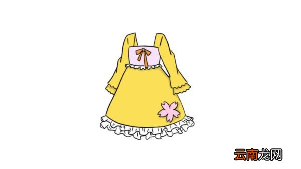 公主裙简笔画