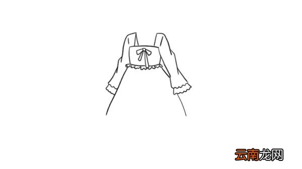 公主裙简笔画