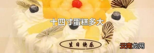 十四寸蛋糕多大