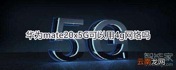 华为mate20x5G可以用4g网络吗