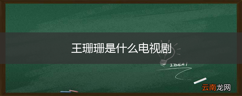 王珊珊是什么电视剧
