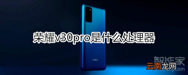 荣耀v30pro是什么处理器