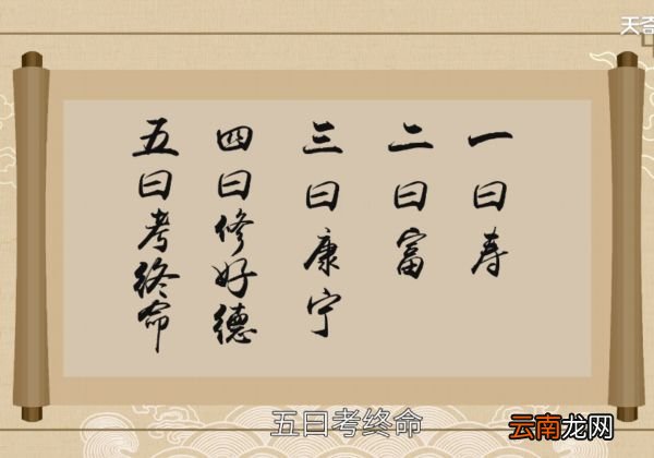 五福临门是哪五福五福临门有哪五福