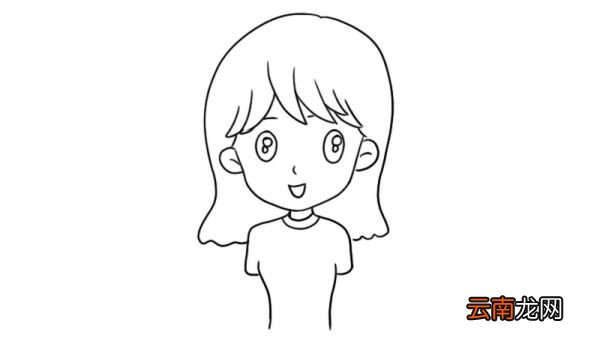 女生头像手绘简笔画