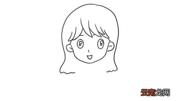 女生头像手绘简笔画