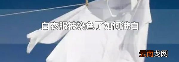 白衣服被染色了如何洗白