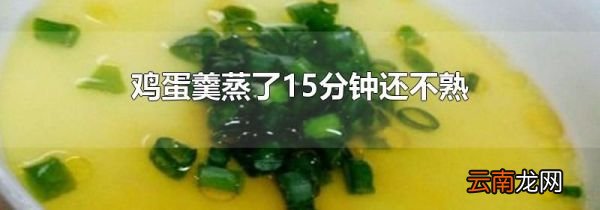 鸡蛋羹蒸了15分钟还不熟