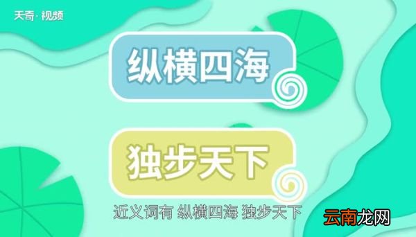 纵横天下的意思 纵横天下是什么意思