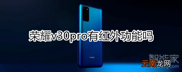 荣耀v30pro有红外吗