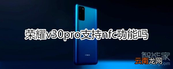 荣耀v30pro支持nfc功能吗