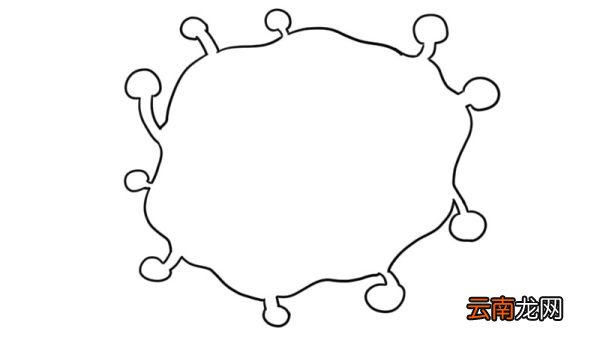 细菌可爱简笔画画法