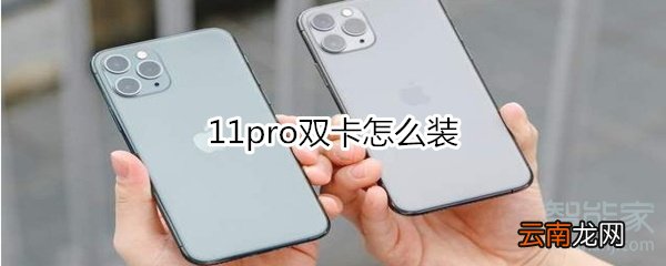 11pro双卡怎么装