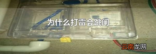 为什么打雷会跳闸