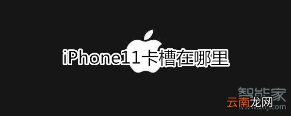 苹果11卡槽在哪