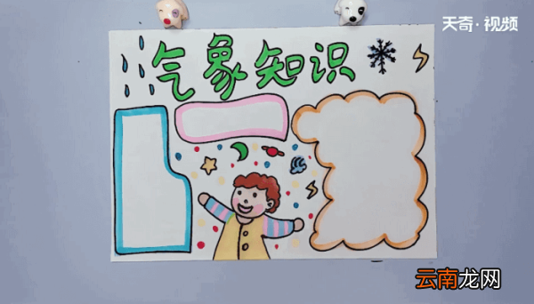 气象知识手抄报 气象知识的画报