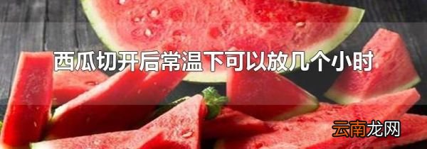 西瓜切开后常温下可以放几个小时