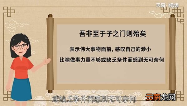 吾非至于子之门则殆矣翻译 吾非至于子之门则殆矣译文