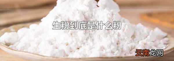 生粉到底是什么粉