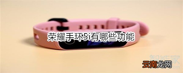 荣耀手环5i有哪些功能
