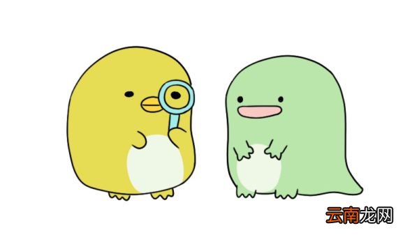 角落生物简笔画