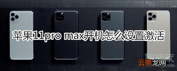 苹果11pro max开机设置