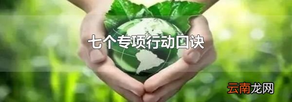 七个专项行动口诀