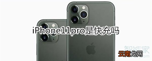 苹果11pro是快充吗