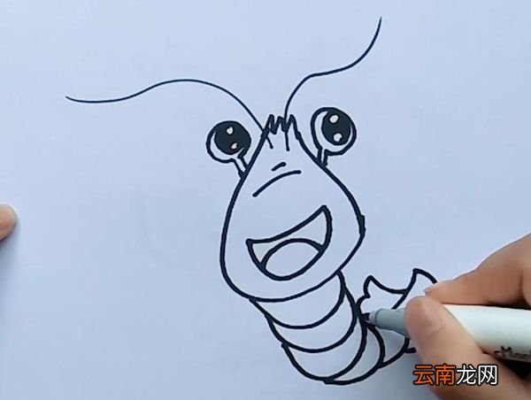 龙虾的简笔画龙虾简笔画