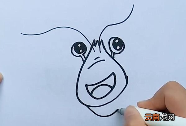 龙虾的简笔画龙虾简笔画